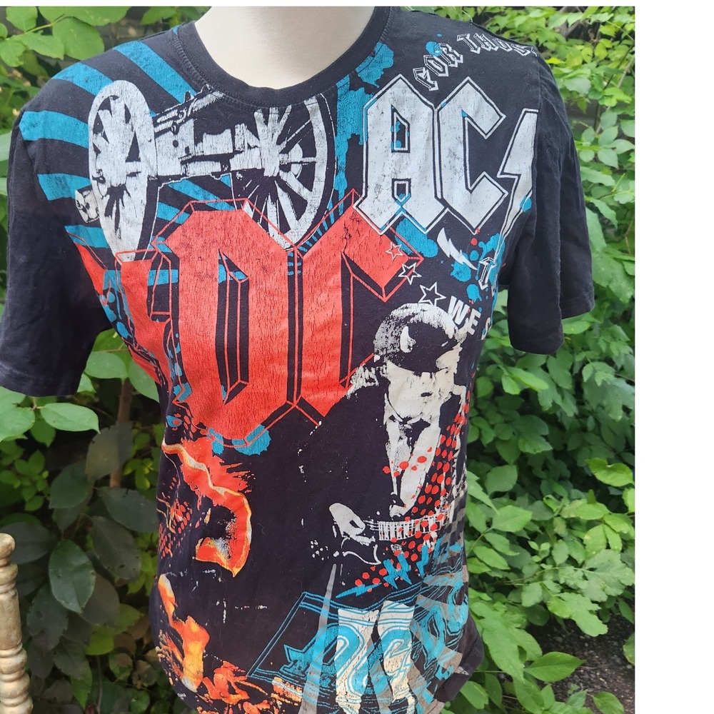 ACDC Band T Shirt Rock n Roll Graphic Tee For Those About To Rock
